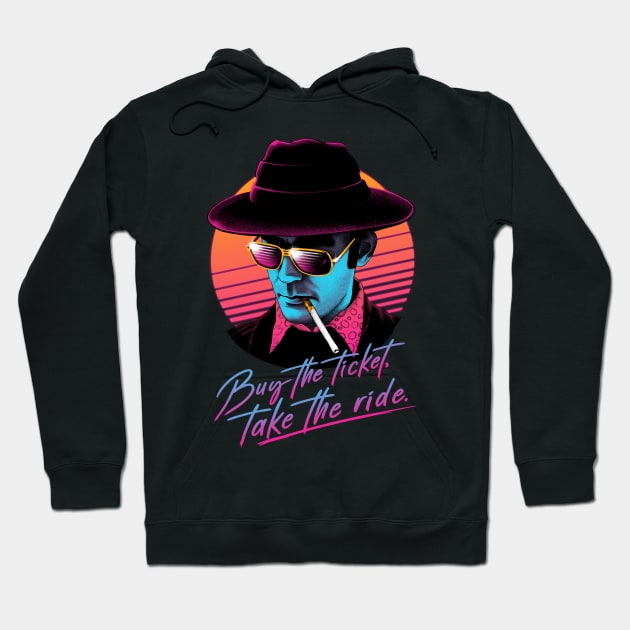 Buy the Ticket, Take the Ride! Hoodie by Vincent Trinidad Art